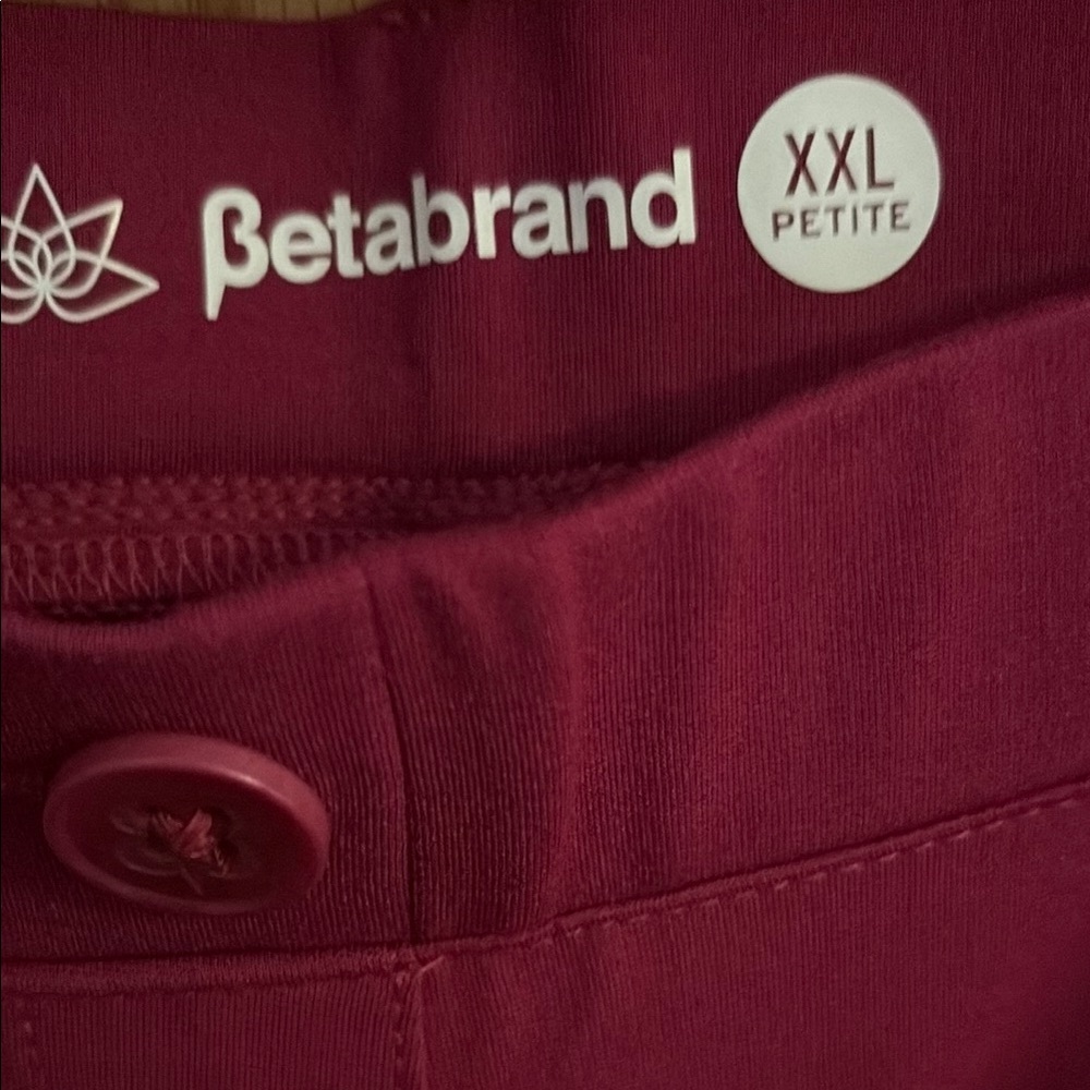 Betabrand Berry Boot Cut Dress Yoga Pants - Picture 2 of 3
